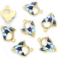 Colorful Hummingbird Crystal Metal Charms, 12 Designs view 12