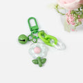 Flower Keychain With Acrylic Chain Bell And Translucent Resin Blossom Charm view 3