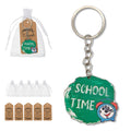 School Time Wooden Keychain With Clock Print, Two Package Options view 1