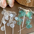 Sheer Bow and Sequin Cascade Hook Earrings in Two Colors view 1