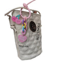 Acrylic Pink Cherry Rainbow Chain Bag Charm With Heart view 5