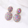 Multicolor Raffia Ovals