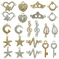 Yellow Crown and Starfish Metal Charms for Jewelry and Craft Projects view 1