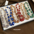 Multicolor Irregular Resin Bead Statement Necklace view 2