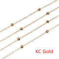 Fine Beaded Metal Chain by the Meter in Six Finishes view 8