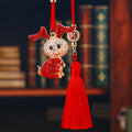 Mixed Carrot Rabbit and Bent Ear Rabbit Car Hangers in Six Pictured Colors view 7