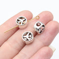 10x10x6.3mm 1.7g Antique Silver Zinc Alloy Airplane Large Hole Spacer Beads for Bracelet Jewelry Making