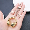 3D Headphone and Music Note Clasp Keychains in 8 Colors view 3