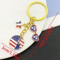 Fourth of July Patriotic Enamel Keychains in 10 Designs view 8