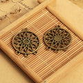 33x22mm Openwork Dreamcatcher Alloy Earring Connector Pendant