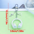 Headphone Charm Keychains in 25 Pictured Variations for Bags and Keys view 8