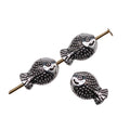 Antique Silver Fish Shaped Small Hole Metal Bead for Jewelry Making view 3