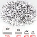 Flat Square Disc Metal Spacer Beads for Jewelry Making view 8