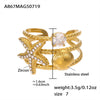 A867 GoldSize7Starfish