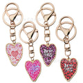 Four Color Printed Heart Metal Clasp Keychain Collection view 5