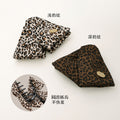 Leopard Print Fabric Triangle Claw Hair Clip 2 Shades view 2