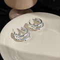 Five Gold and Silver Layered and Dotted Hoop Earring Designs view 4