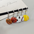 Mini Sports Ball Lobster-Clasp Charms in Five Designs view 3