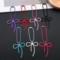 Seven Color Bow and Bead Phone Wrist Straps for Accessory Making view 2