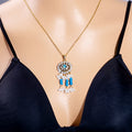 Bohemian Rhinestone Pearl Necklace Earring Ring Sets Six Styles view 2