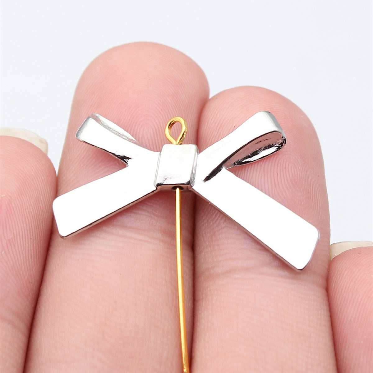 20x32mm 2.3g Zinc Alloy Large Bow Loose Metal Butterfly Beads for DIY Bracelet Necklace Jewelry Making
