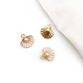 14x15mm Acrylic Shell Ocean Charm Pendants for DIY Jewelry Accessories