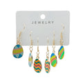 Easter Egg, Bunny And Chick Metal Drop Earring Sets, Three Styles view 5