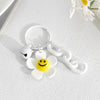 White Flower Keychain