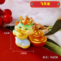 Cute Resin Fortune Dragon Keychains in Eight Poses plus Assorted Style view 8