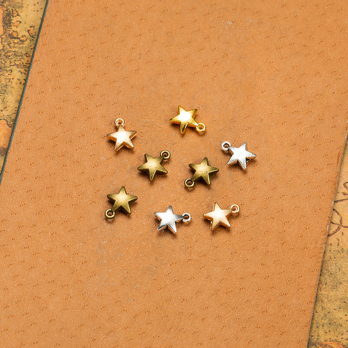 7mm Double-Sided Mini Star Alloy Charm Pendant