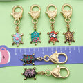 Starfish, Shell and Mermaid Charm Keychains Featuring Turtle Across 36 Pictured Variations view 3