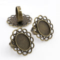 Oval Cabochon Ring Blank Collection Jewelry Making Components view 11