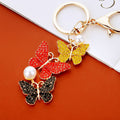 Three Butterfly Keychains with Plain Cord and Braided Loop Options view 9