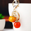 Twin Persimmon Keychains in Red, Orange and Yellow Green Colors view 6