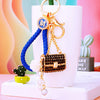 Royal-Blue-Cord Black-Handbag