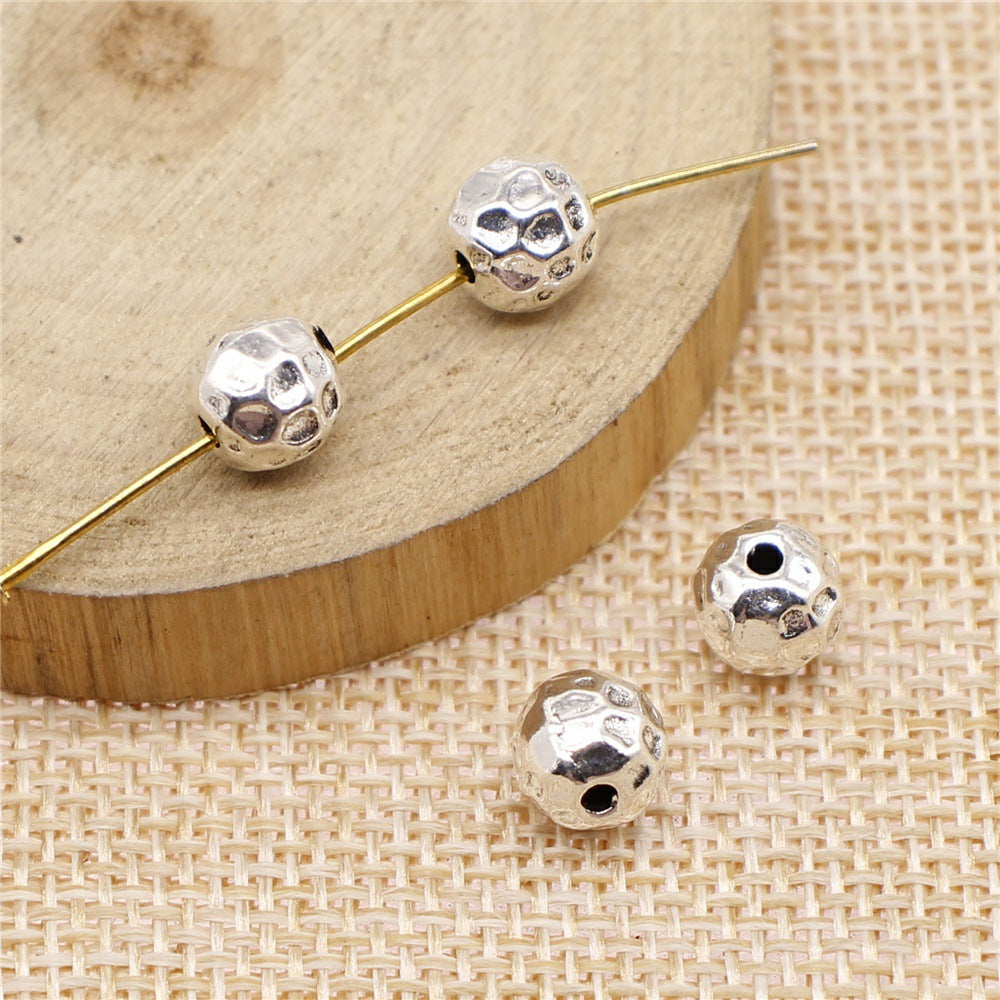 7x8mm 1.4g Multicolor Zinc Alloy Irregular Small Hole Loose Metal Beads for Bracelet Necklace DIY