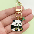 Panda Charm Keychains Featuring White Apple Across 54 Pictured Variations view 3