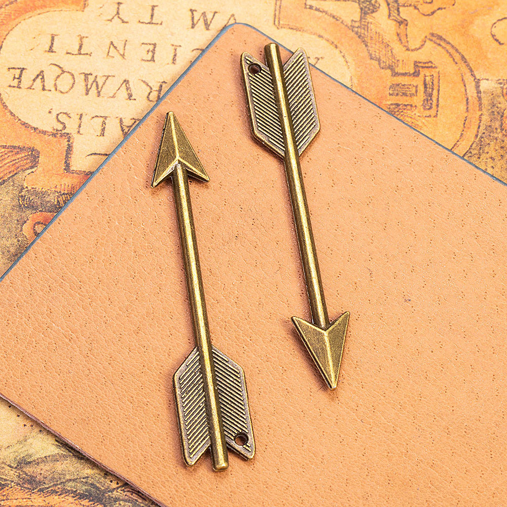 64x12mm Vintage Long Arrow Alloy Pendant