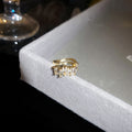 Heart Crystal Ear Cuffs In Silver And Gold Tone Variations view 6