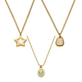 Gold Pendant Necklaces Star Teardrop Shell Charm Styles view 5
