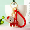 Red Braided-Crystal-Elephant