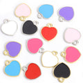 Enamel-Look Gold Silver Heart Alloy Charms in 14 Styles view 5