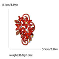 Faceted Crystal Grape Cluster Brooch in Six Colors view 6