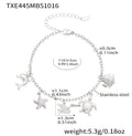 Marine Crystal Charm Necklace and Bracelet in Two Finishes view 9