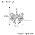 DIY Charm Bracelet Heart Bear Bow Rose Gold Steel Set view 11