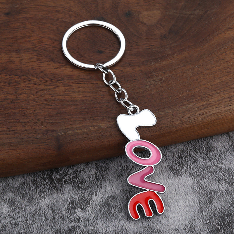 Heart Zinc Alloy Keychain Gift
