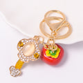 Persimmon Ruyi Keychain Gold Clasp Braided Cord Options view 6