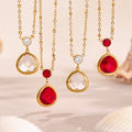 Mixed Charm and Color Glass Necklace Bracelet Collection view 2