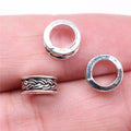9x9x4mm 0.7g Multi-Color Zinc Alloy Round Large Hole Loose Metal Beads for DIY Bracelet Jewelry Making