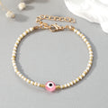 Colorful Seed Bead Evil Eye Adjustable Chain Bracelets view 9
